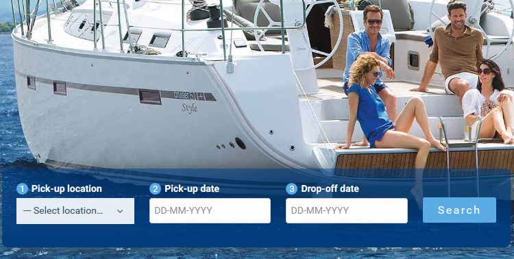 IOS Rentals book a yacht search form